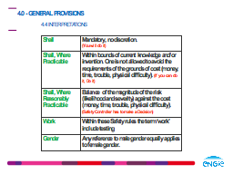 4.0 - GENERAL PROVISIONS  